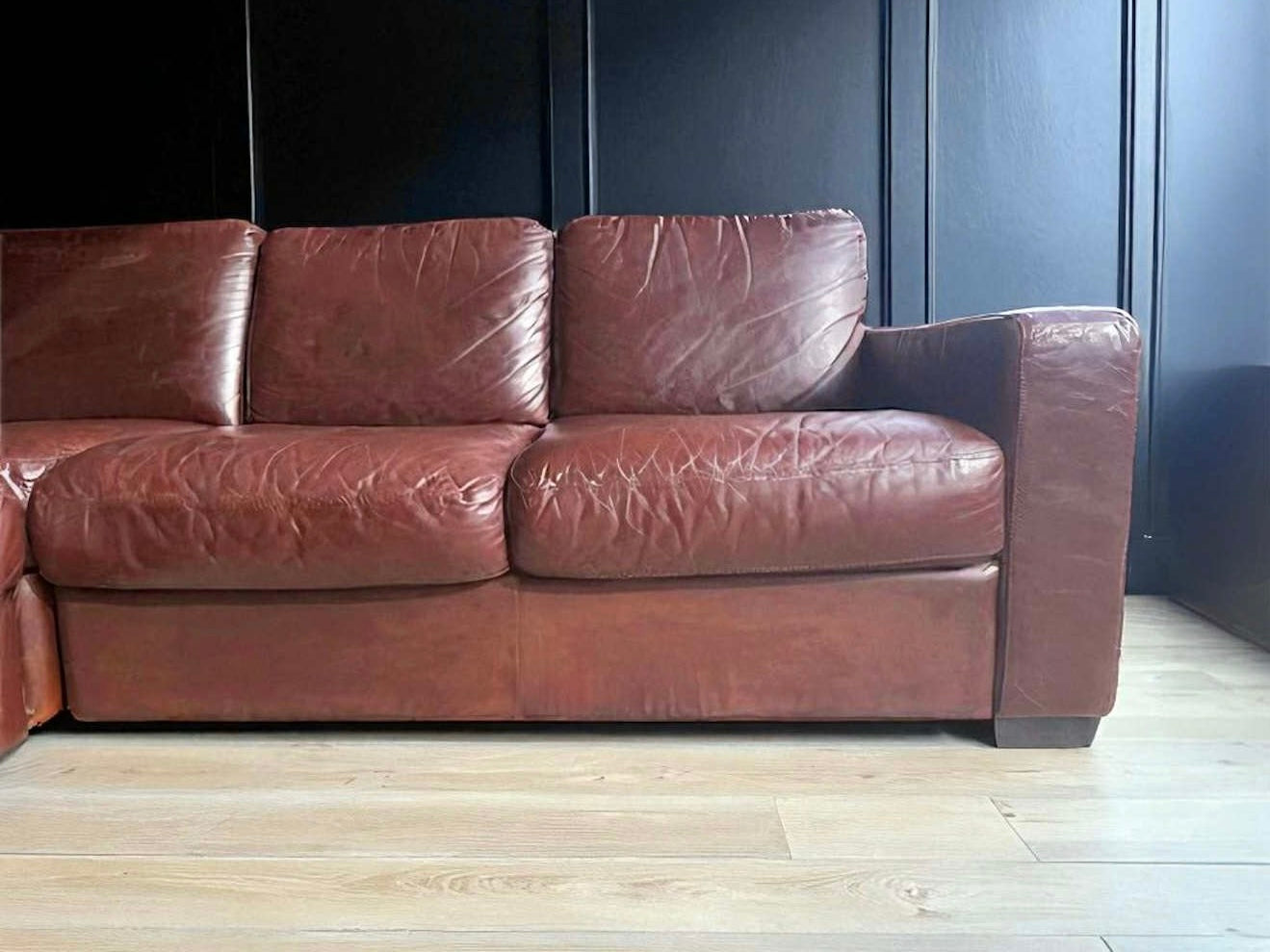 Natuzzi Full Grain Leather Sectional