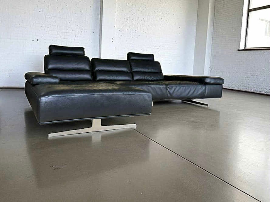 Modern Top Grain Leather Sofa