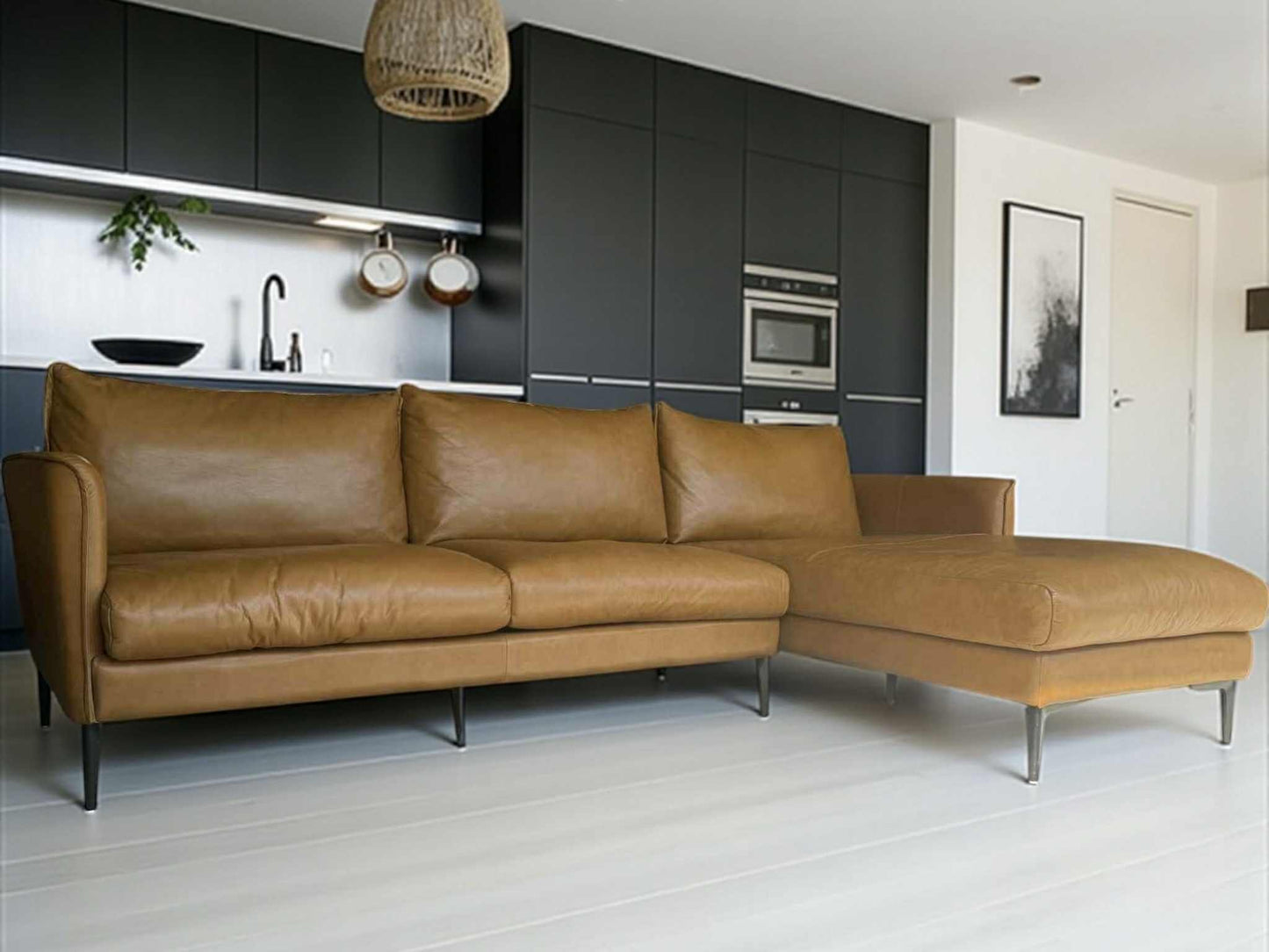 Top Grain Leather Sectional