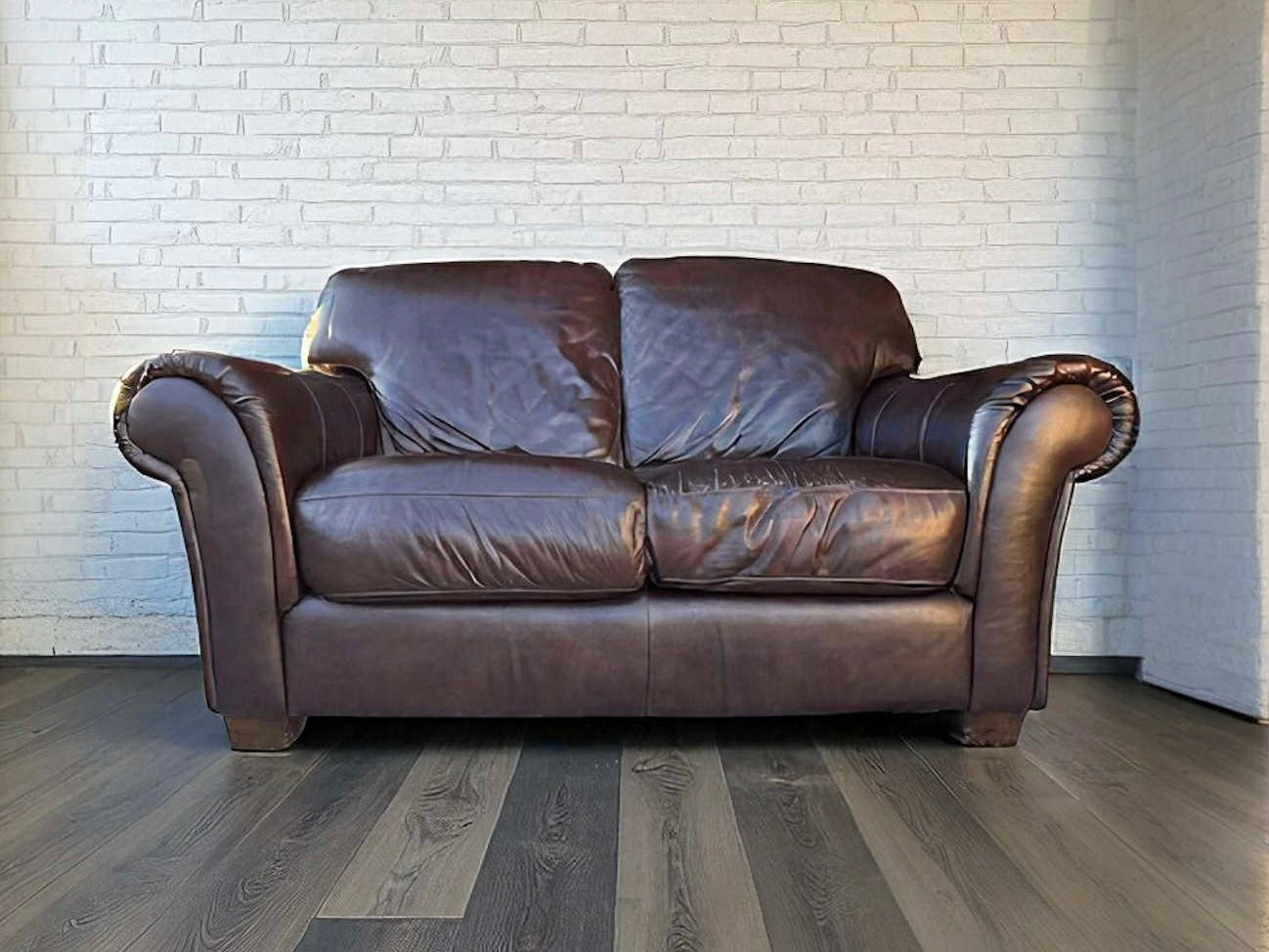 Top Grain Leather Sofa and Love Seat