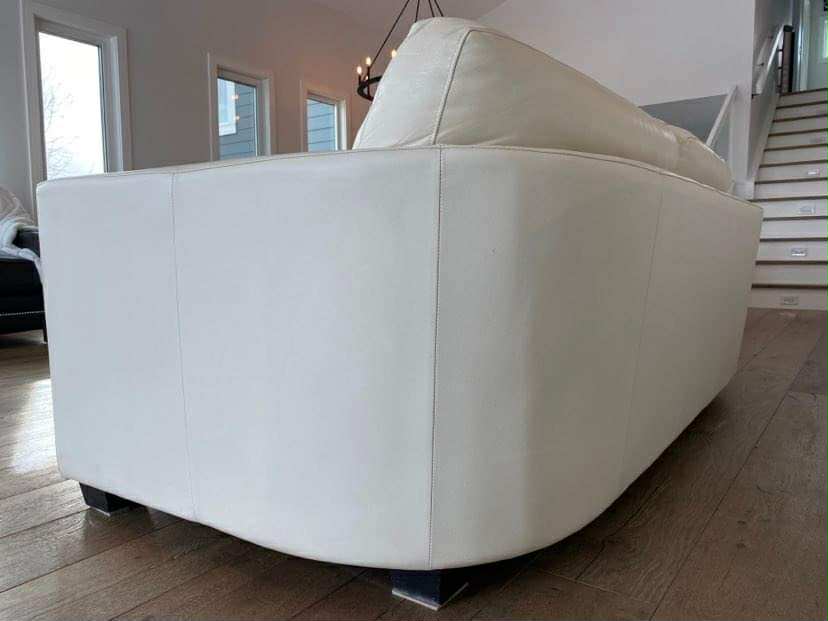 Contemporary Top Grain Leather Sofa