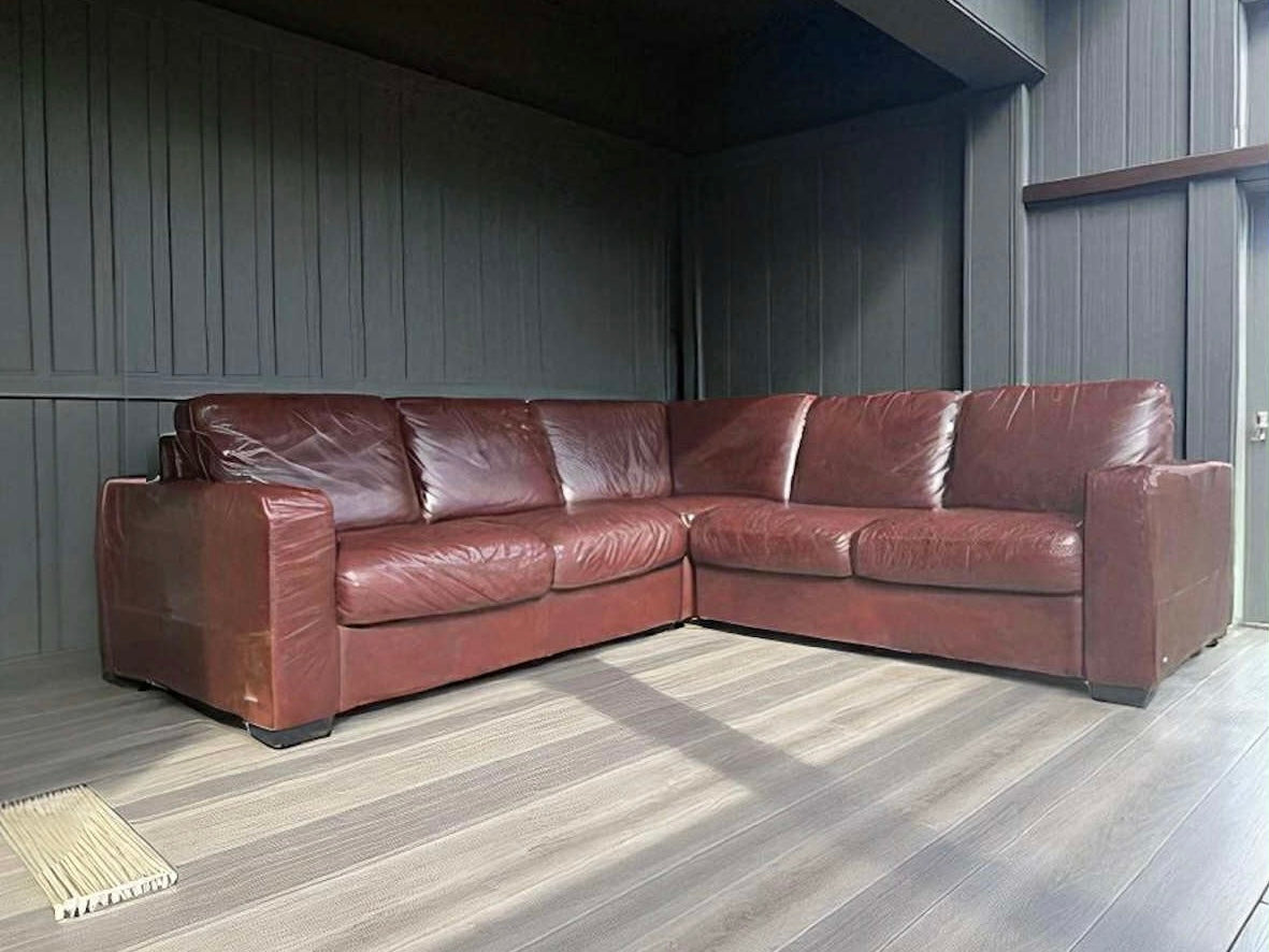 Natuzzi Full Grain Leather Sectional
