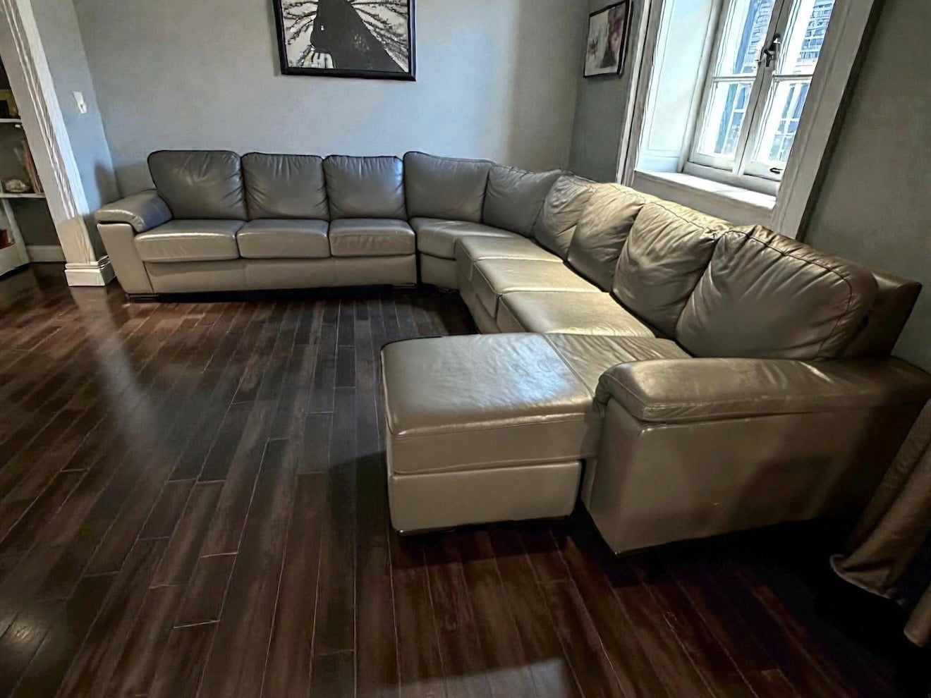 Top Grain Leather Sectional