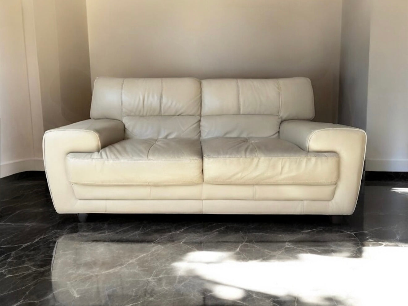 Top Grain Leather Sofa and Love Seat