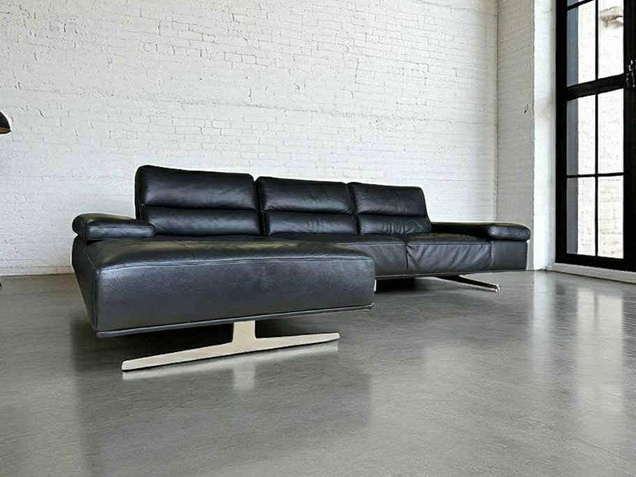 Modern Top Grain Leather Sofa