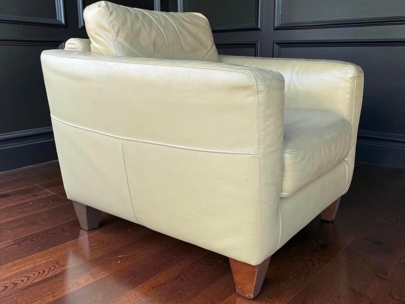 Italian Top Grain Leather Sofa and 2 Chairs