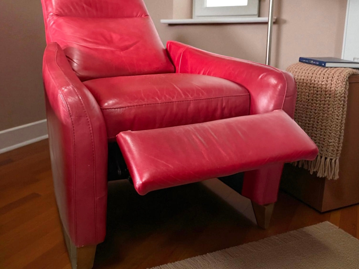 Natuzzi Top Grain Leather Recliner