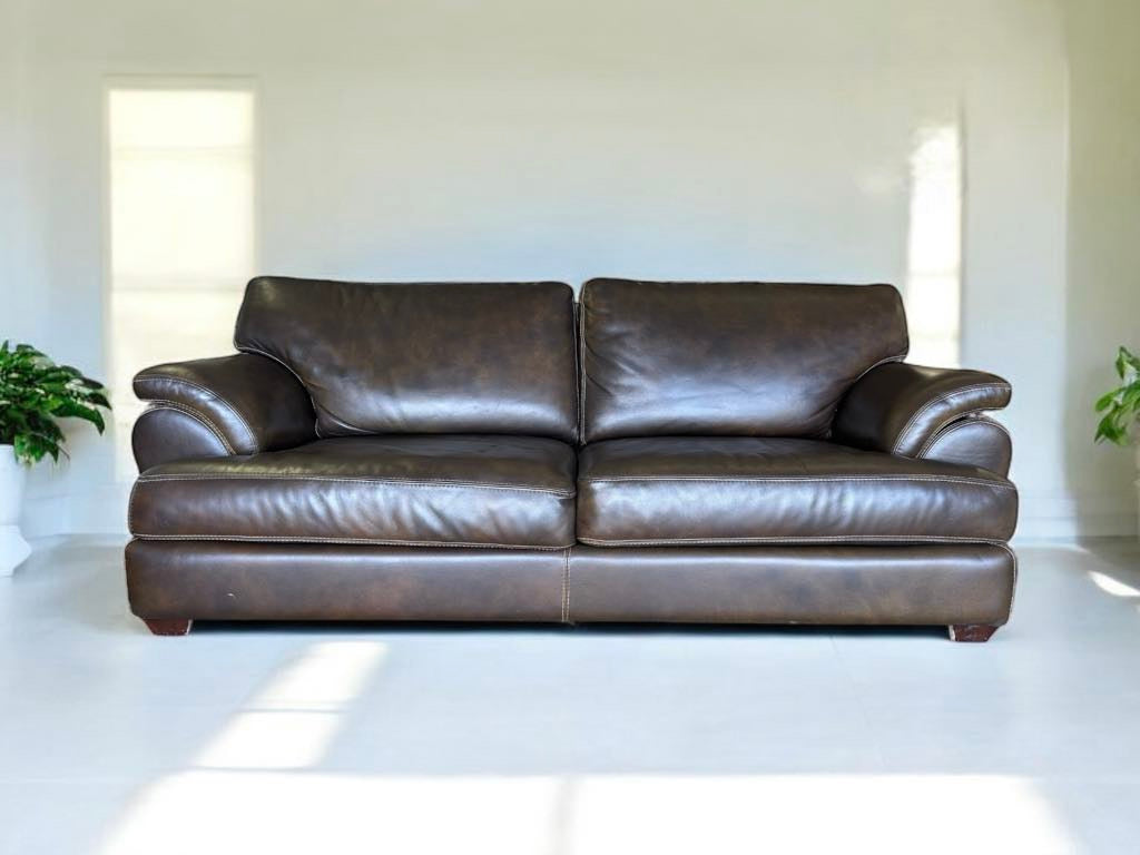 Top Grain Leather Sofa and Love Seat Set