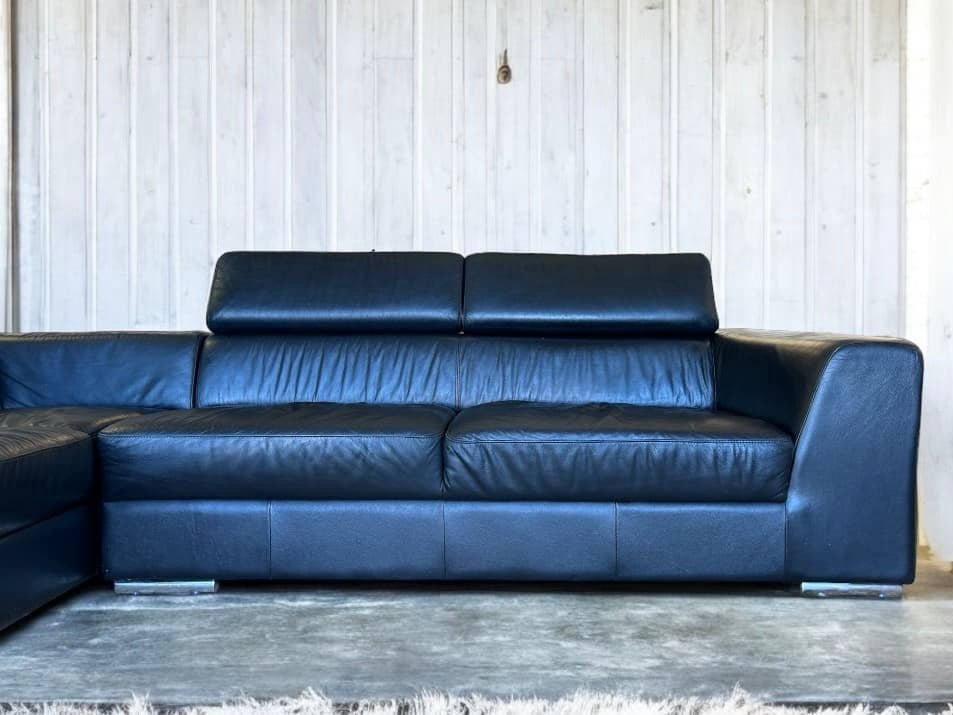 Revolve Modern Top Grain Leather Sectional