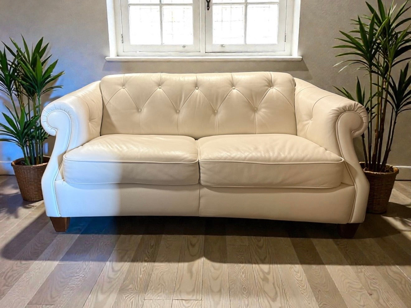 Top Grain Leather Love Seat