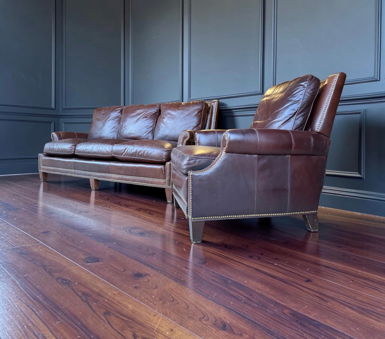 Thomasville High End Rustic Sofa and Chair