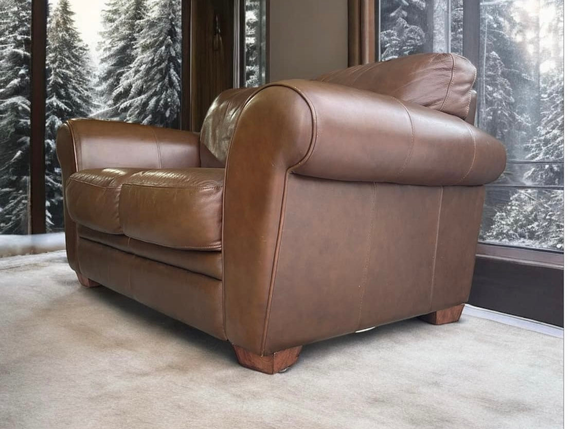 Top Grain Leather Sofa and Love Seat