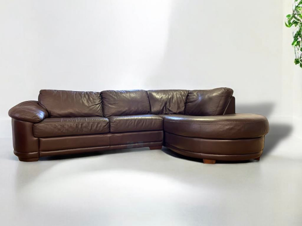 Genuine Leather Sectional