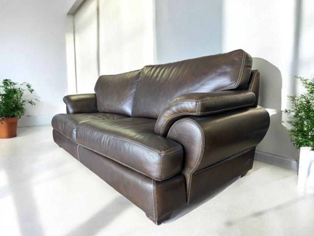 Top Grain Leather Sofa and Love Seat Set