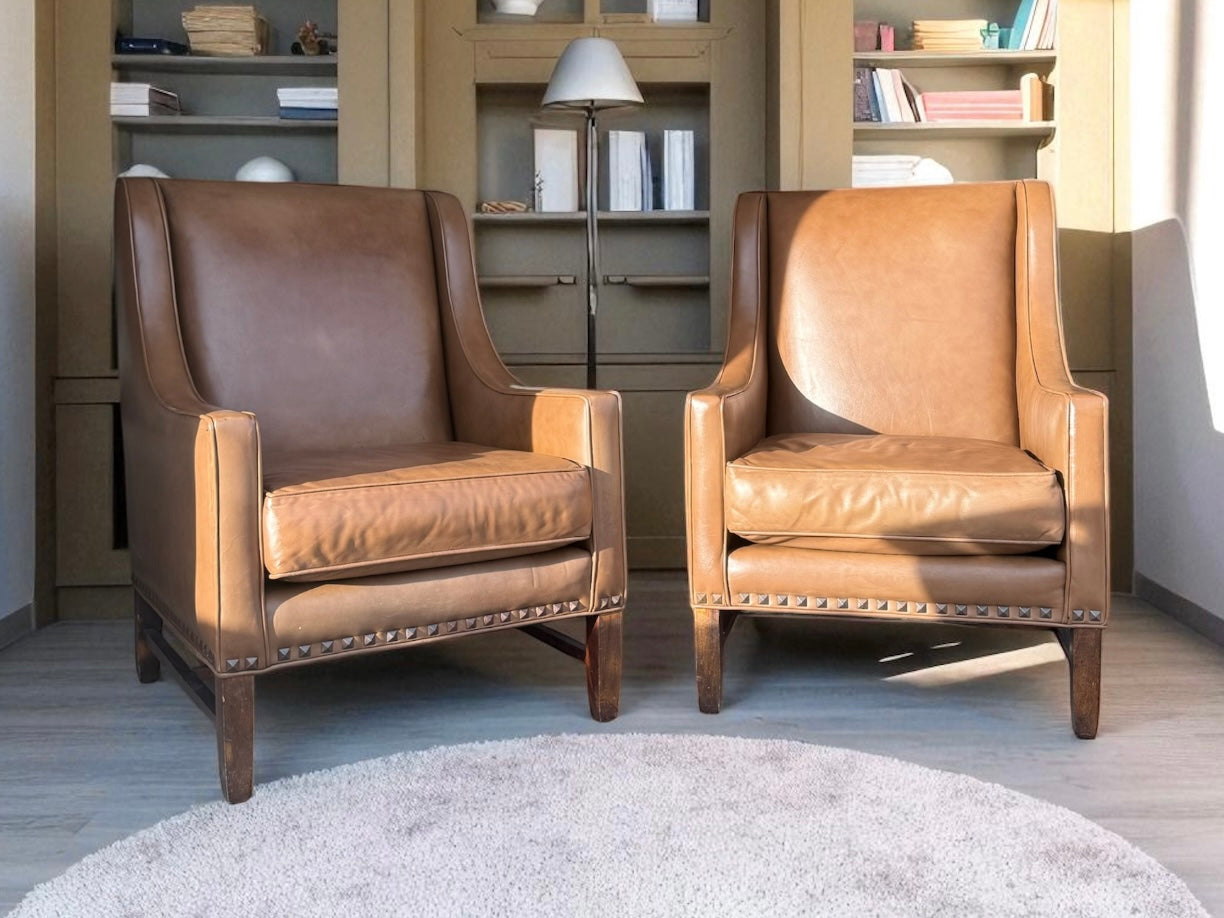 Semi-Aniline Leather Chairs