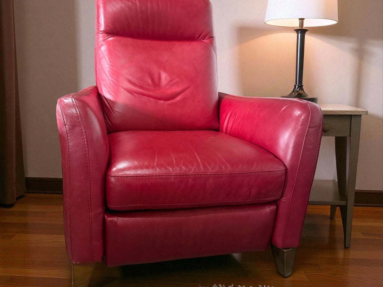 Natuzzi Top Grain Leather Recliner