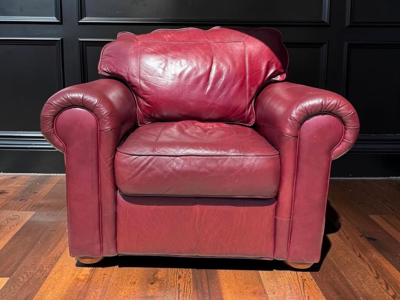 Semi-Aniline Leather Sofa and Chair