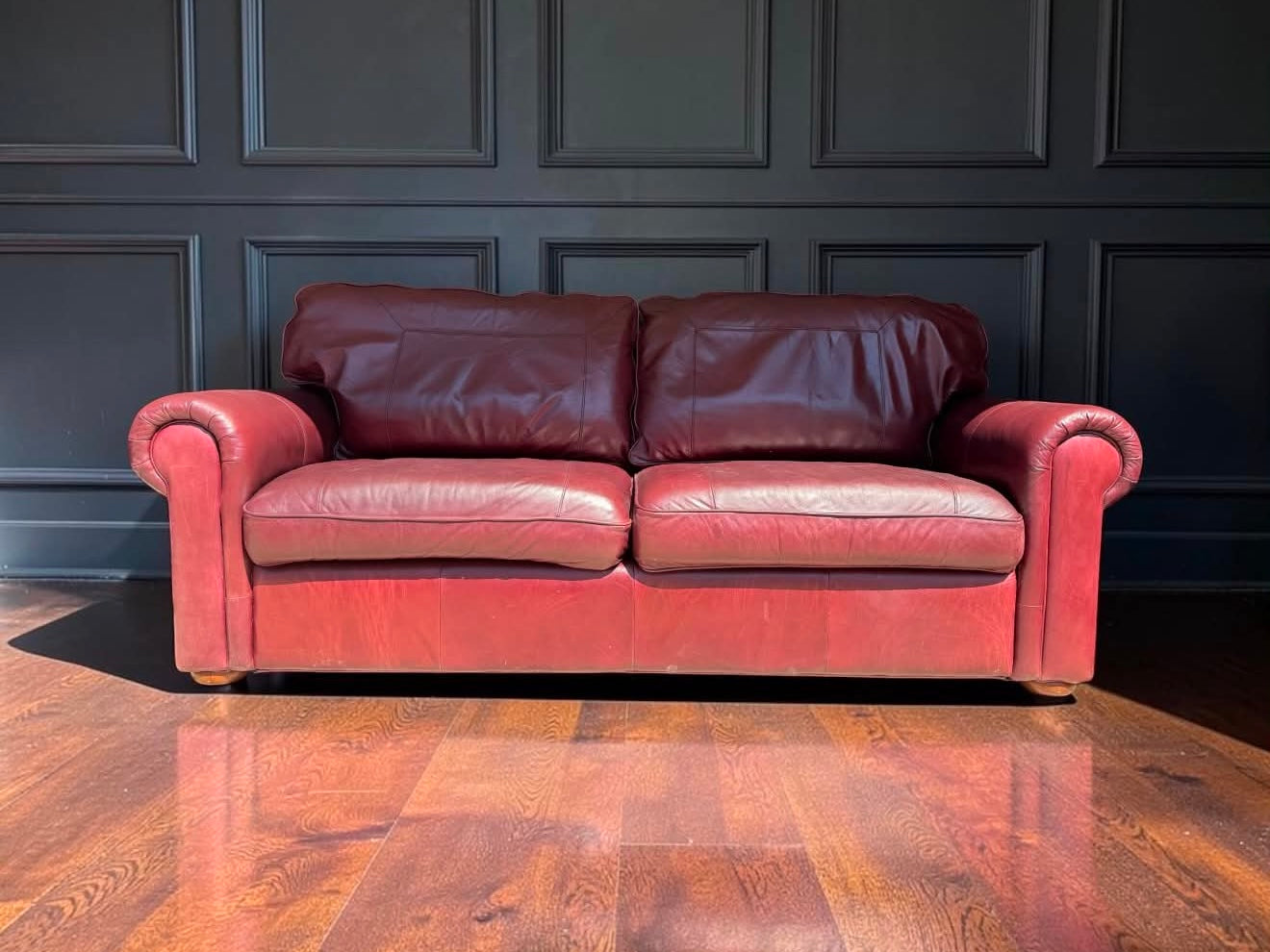 Semi-Aniline Leather Sofa and Chair