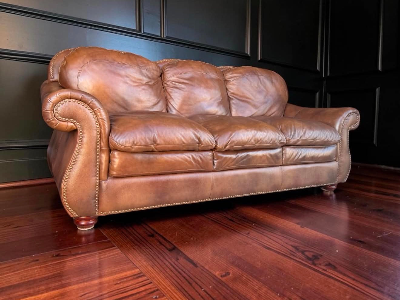 Top Grain Leather Sofa and Love Seat