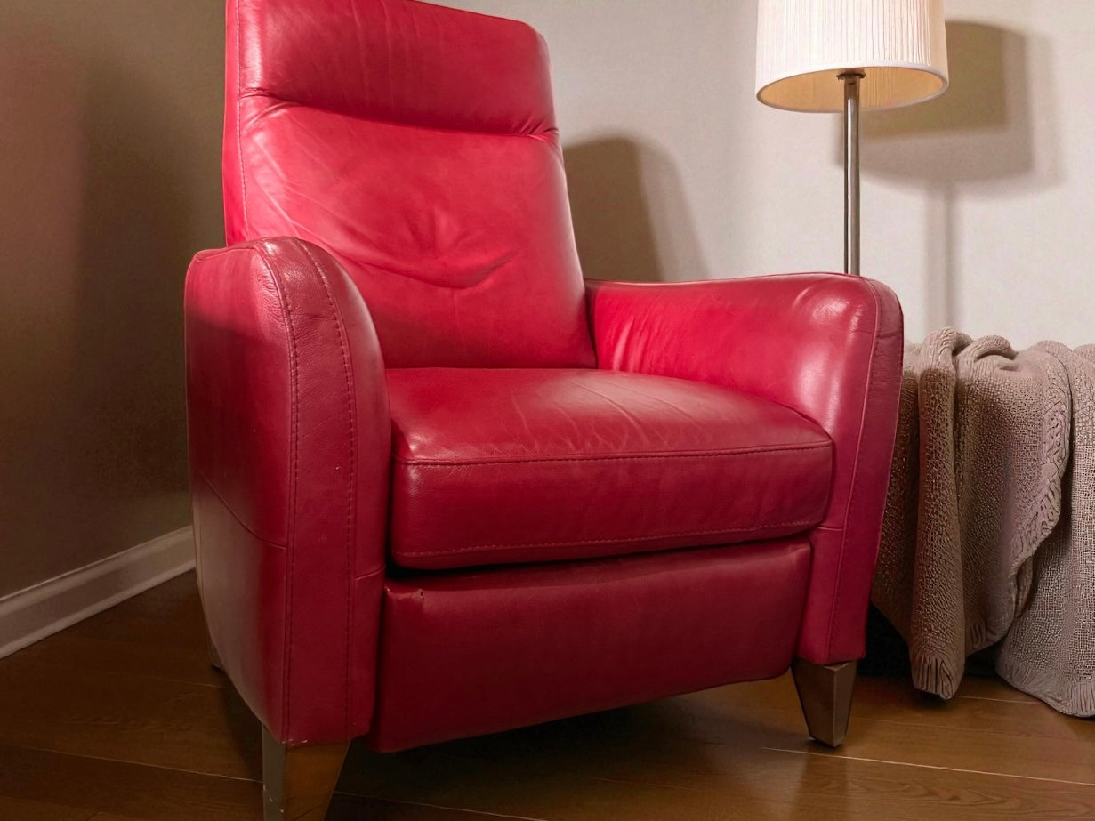 Natuzzi Top Grain Leather Recliner