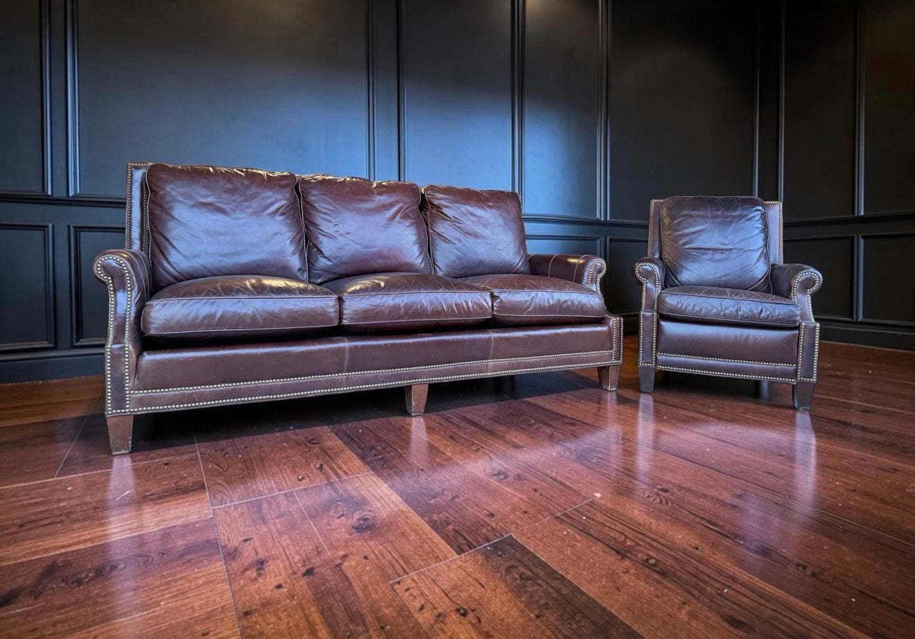 Thomasville High End Rustic Sofa and Chair
