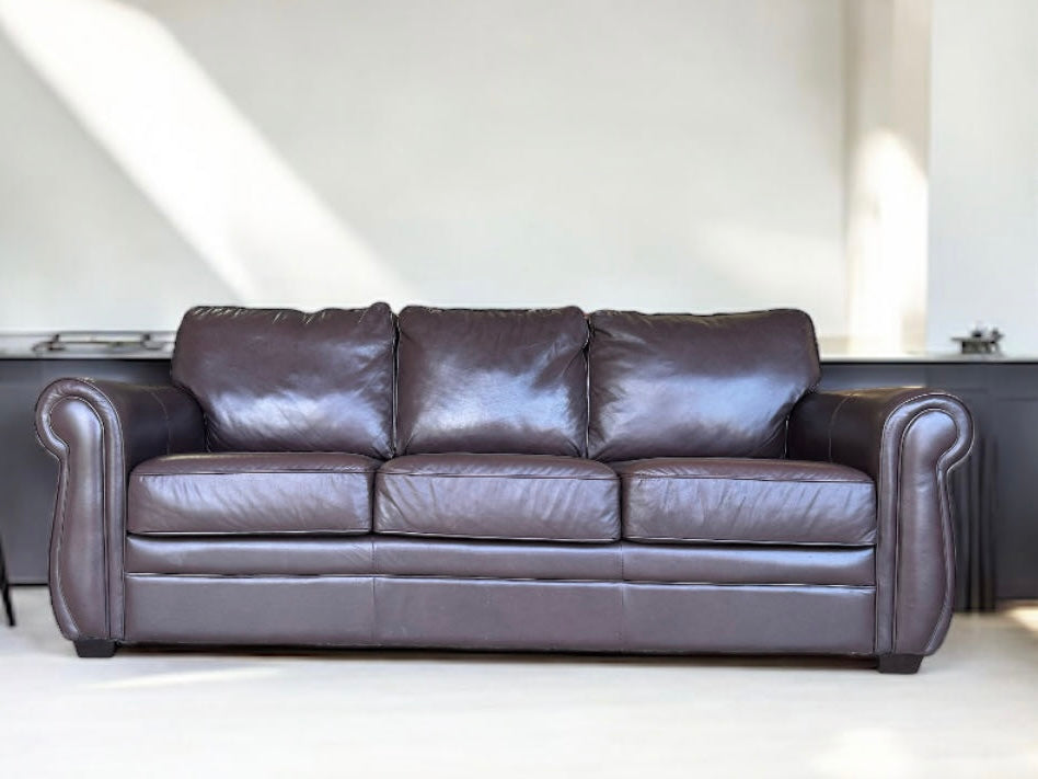 Genuine Leather Sofa and Armchair