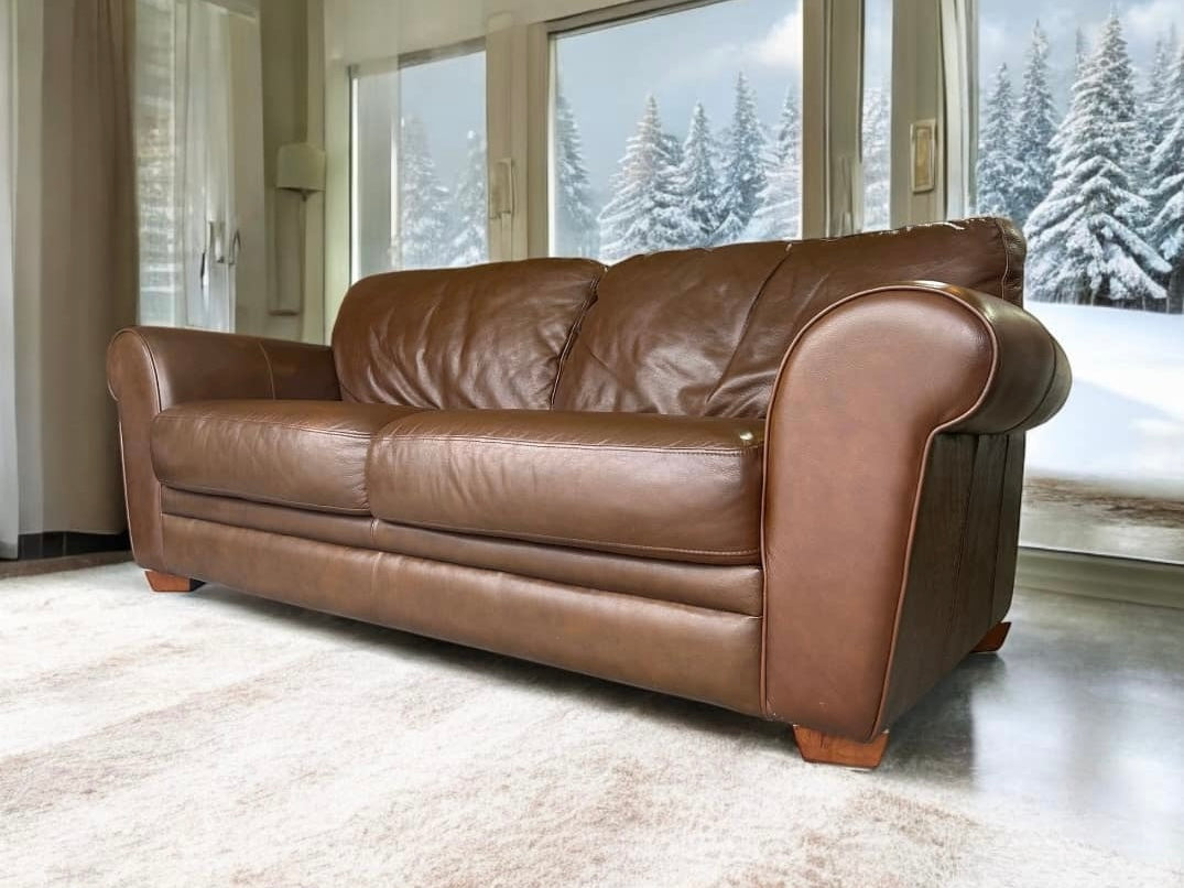 Top Grain Leather Sofa and Love Seat