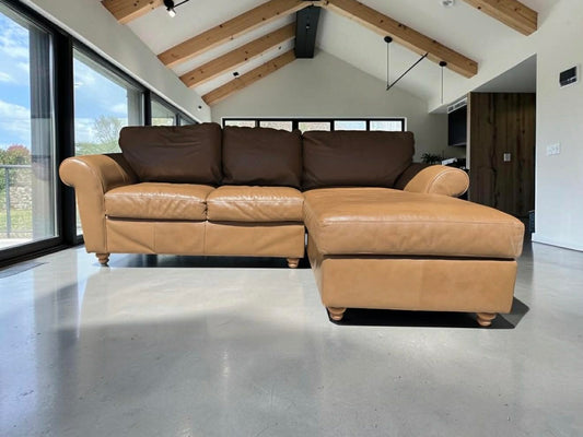 Top Grain Leather Sectional
