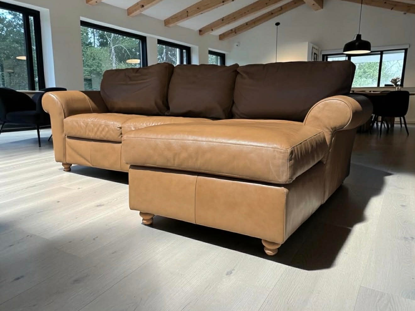 Top Grain Leather Sectional