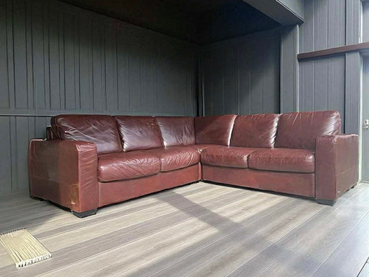 Natuzzi Full Grain Leather Sectional