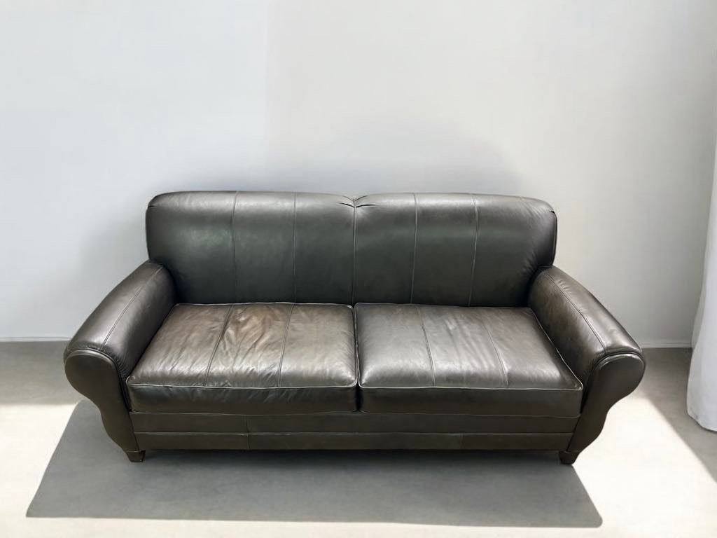 Semi-Aniline Leather Sofa