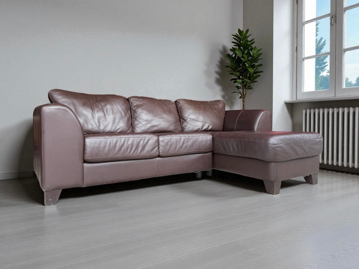 Canadian Made Top Grain Leather Sectional