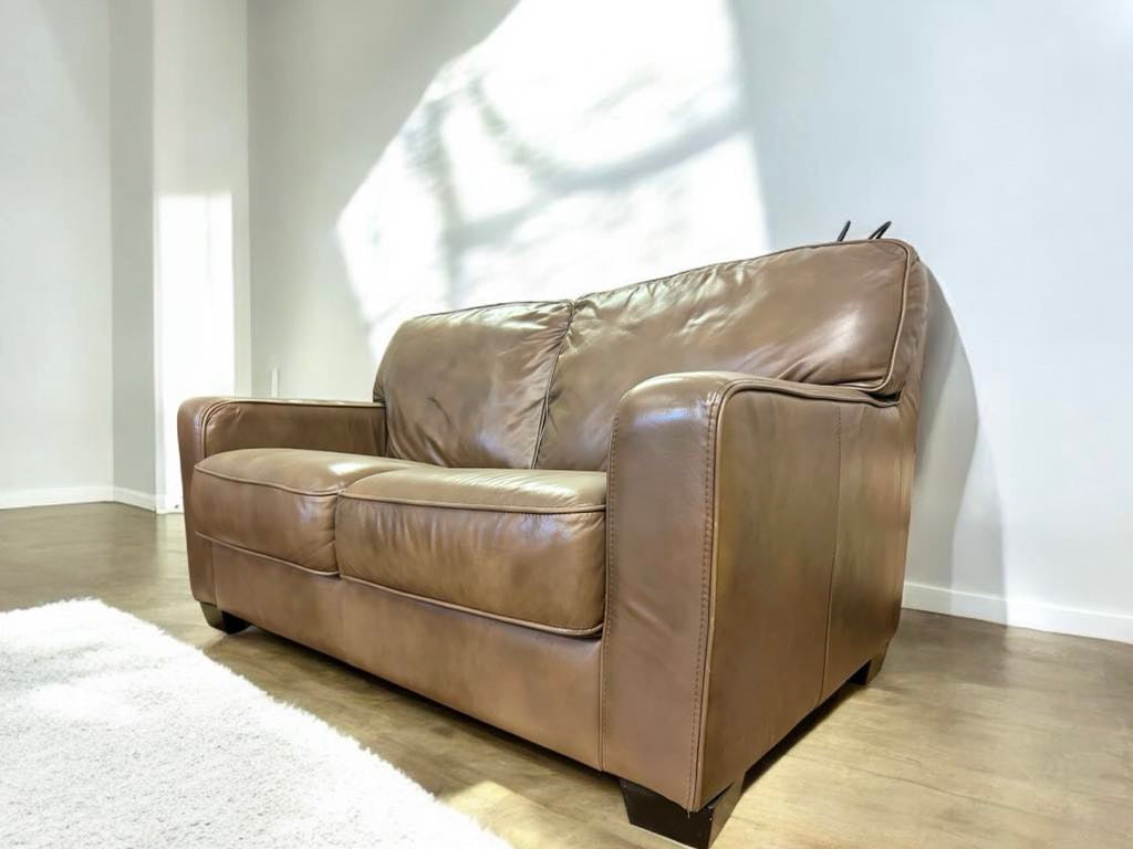 Top Grain Leather Sofa and Love Seat