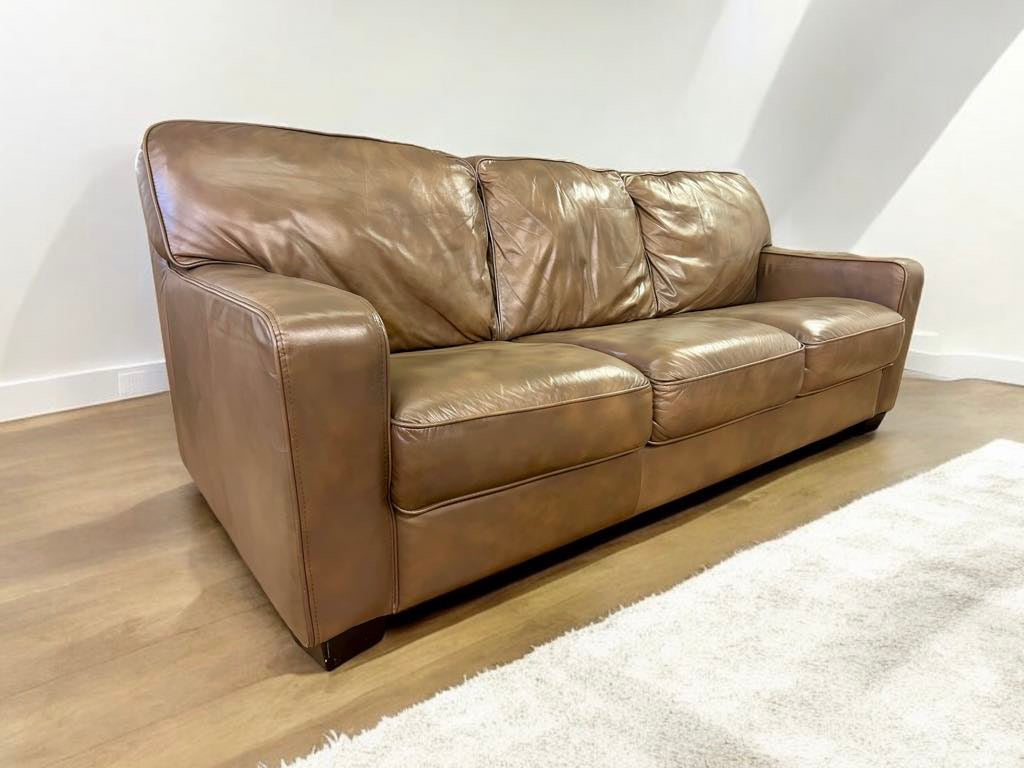 Top Grain Leather Sofa and Love Seat