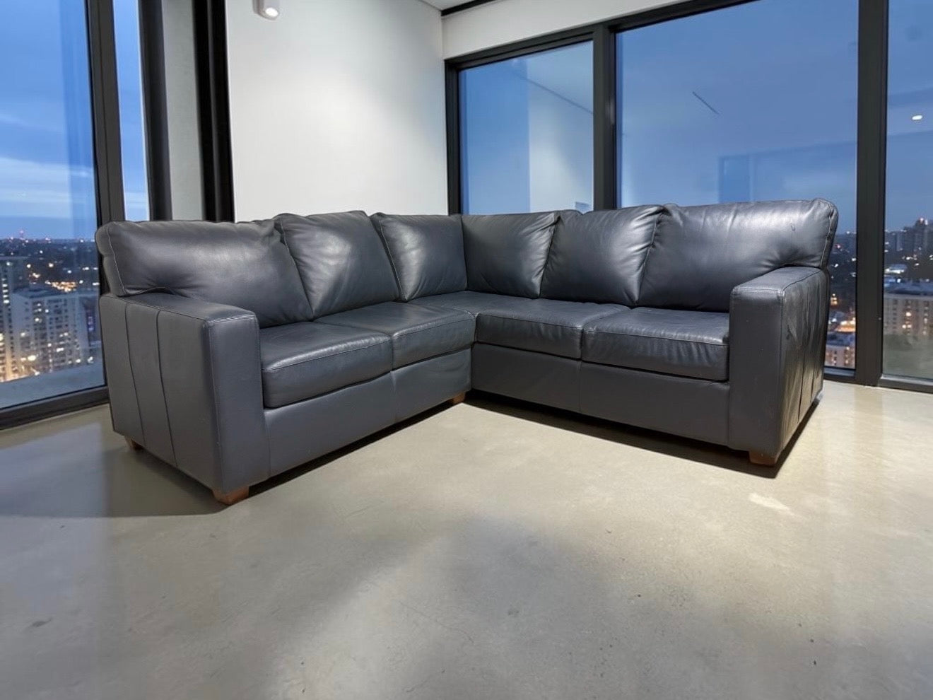 Top Grain Leather Sectional